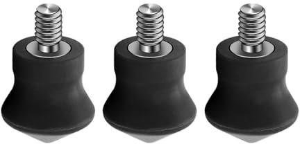 YUPEIUKLI 3pieces Slip Resistant Rubber Feet Legs 1/4 Svrew For Tripod And Monopod Stability On Uneven Grounds