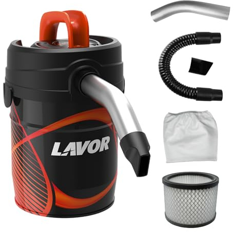 Lavor Aspiracenere ASHLEY 4.0 compatto e potente con filtro HEPA lavabile e prefiltro polveri fini