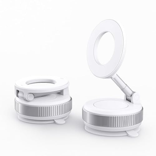 VAPORVERSE Handyhalterung Auto Magnet für Peugeot 508 SW II FC I 2018-2024, Magnetische Handy Halterung 360° Drehbare Faltbar Handyhalterung Auto,White