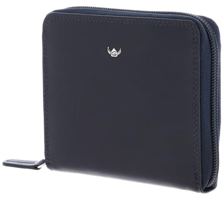 Golden Head Leder Geldbörse Polo RFID Protect RV-Damenbörse 2826 Marineblau dunkelblau