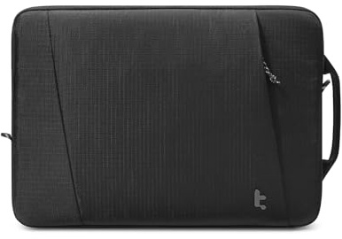 tomtoc 360° Slim Housse pour Ordinateur Portable 15 15,6 16 Pouces Laptop | Pochette Déperlante pour Acer, ASUS, Dell, HP, Lenovo Laptop, Notebook, Chromebook & Ultrabook, Protection Antichoc 360°