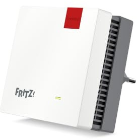 FRITZ!Mesh Wi-Fi Extender 1600 | Tecnologia Mesh | Wi-Fi 6 fino 3 Gbit/s | Wi-Fi dual-band (2,4+5 GHz) per streaming e navigazione, compatto, ampia portata, configurazione facile, Made in Europe