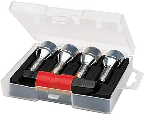 Butzi Chrome Anti Theft Locking Wheel Bolt Nuts & 2 Keys to fit Audi A5 (14x1.50 L28)