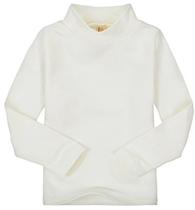 Casa Kinder Rollkragen Tops Unisex Langarm Polo Baumwoll T-Shirt für 2-6 Jahre