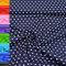 MAGAM-Stoffe Amelie Sterne Baumwollstoff Oeko-Tex Meterware 50cm (13. Dunkelblau)