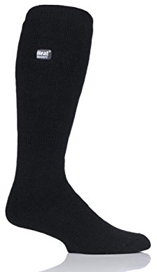 Heat Holders Mens 1 Pair 1.6 TOG Lite Long Knee High Socks - Black 6-11