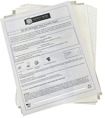 3G Jet-Opaque® Heat Transfer Paper 8.3 x 11.7 inches (UK A4)