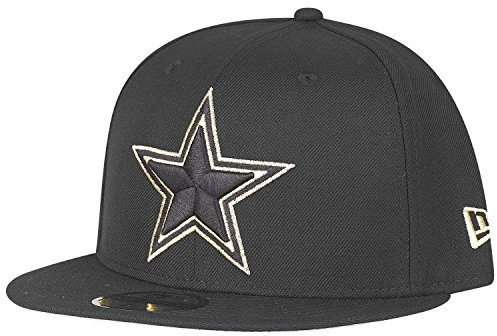 New Era 59Fifty Cap - Dallas Cowboys schwarz/Gold - 7 1/2