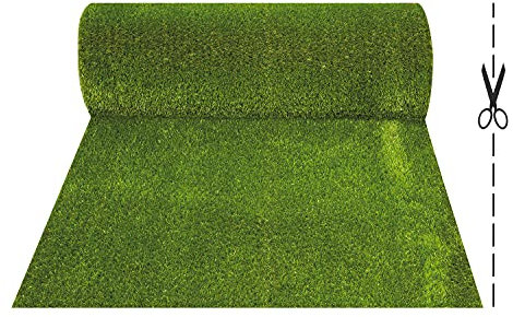 OLIVO.Shop – Luxury Grass Green Kunstrasen für Garten und Terrasse, Kunstrasen 30 mm, Kunstrasen, verschiedene Größen – 1 m x 4 m