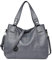 Kris Anna Hobo Sac à main porté épaule Broderie pour Femme Gris