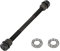 X AUTOHAUX 1 Satz 9,5 mm Fahrrad Hinterachse mit 6 mm Kugellagern für Rennräder