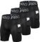 YUSHOW 3er Pack Sporthose Herren Kurz Kompressionshose Schnelltrocknende Sommer Männer Laufhose Kurze Trainingshose Shorts Fitness mit Tasche