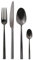 SAMBONET - Rock Diamond Black Nero Set Posate 24 Pezzi Servizio Tavola PVD 52962K81
