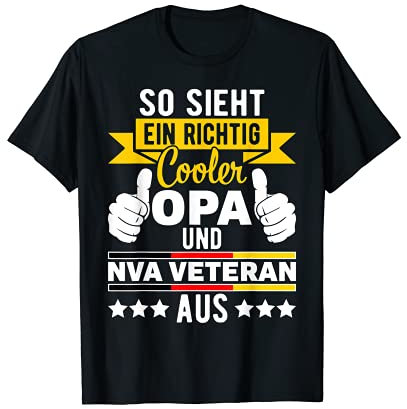 DDR NVA Armee Veteran Osten Ostalgie Vatertag T-Shirt