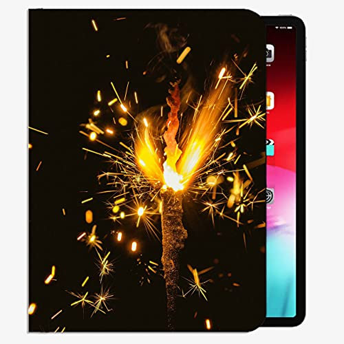 Coque pour iPad Air 2 9,7, Bengal Fire Sparks Paillettes foncées Coque fine pour iPad Air 2 9,7