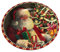 TIENDA EURASIA® Pack 4 Bajo Platos Decorativos de Navidad - Decoración Casa y Mesa - Adornos (94507 - Santa Claus)