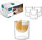 Kadum Pieris Lot de 4 verres à dessert flottants à double paroi 140 ml dans un coffret cadeau Idée cadeau parfaite Passe au lave-vaisselle