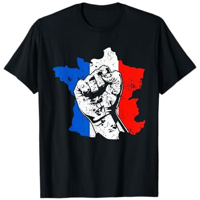 Carte de France | Patriotique Français | Drapeau France T-Shirt