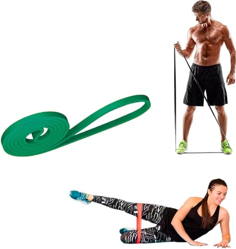 Trainingsband Elastisches Widerstandsband für Fitness Crossfit Training für Männer und Frauen Grün 15 kg 33 lbs