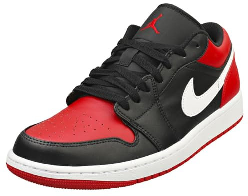 Nike Herren Air Jordan 1 Basso Gymnastikschuh, Bianco Nero, 41 EU