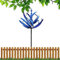 Moulin à Vent D'extérieur, Sculptures éoliennes, Moulin à Vent Dynamique 3D, avec Piquet De Jardin en Métal, Jardinage Plug Moulin à Vent Décoratif pour La Cour, Le Jardin, Extérieur. (Blue)