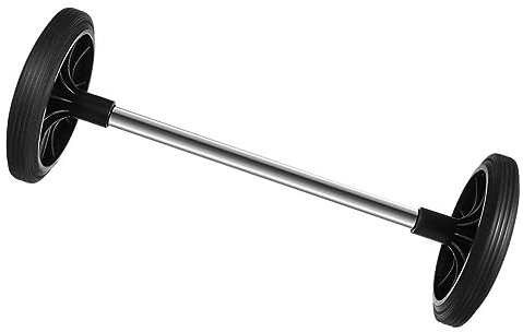 Holibanna 1set Outdoor Trash Can Replacement Wheels Garbage Bin Wheel Accessories White Axle for Efficiency and Smooth Rolling