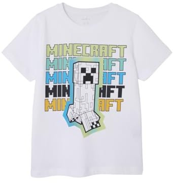 NAME IT Jungen Nkmjin Minecraft Top Box Noos Bfu T-Shirt, Dark Denim, 122-128 EU