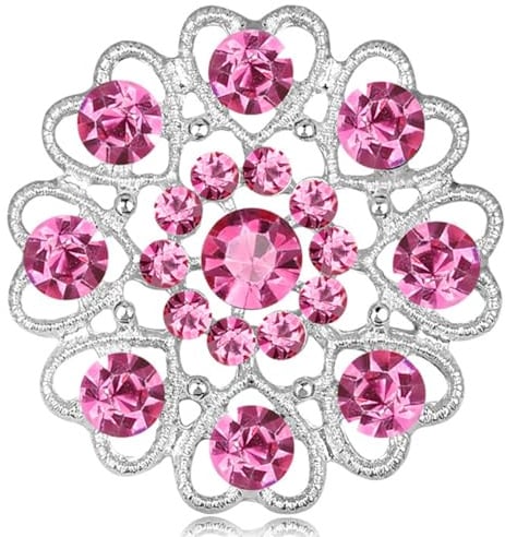 FAIRYGATE Anti Exposure Fixed Brooches Women Unisex Vintage Rhinestone Office Party Brooch Pins Lapel Pin Dress Suit Accessories Boutonniere