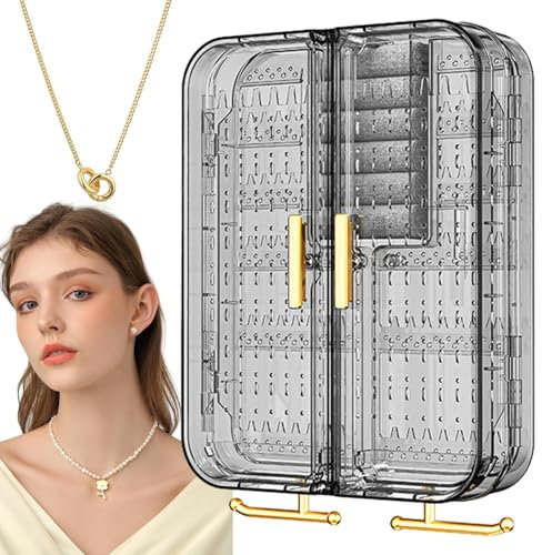 Organizzatore Da Parete Per Gioielli - Portagioielli Mawel Organizer Da Parete, Portagioie Con Espositore, Senza Perforazione, Portagioie Trasparente, Organizer Da Parete Per Collane Per Collane, Brac