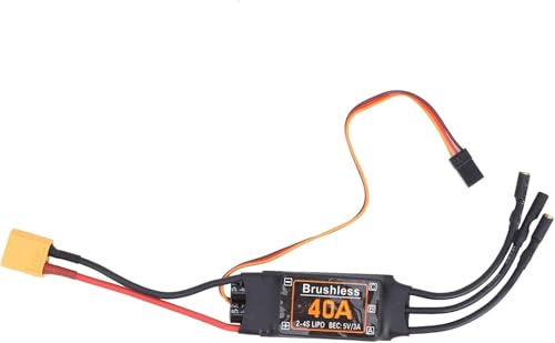 Hominas 40A Controlador de Velocidad ESC sin Escobillas 5V/3A BEC Salida RC Drone Motor sin Escobillas Controlador de Velocidad Eléctrico