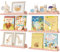 Lifewit Kunststoff Kinder Bücherregal 6er Set, 38 cm Hängeregal für Wandmontage, Kinderzimmer, Bücher, Hängende Regale für Baby/Kleinkind/Kinder im Schlafzimmer, Wohnzimmer Dekoration, Rosa