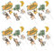 BESTonZON 24er Packung Affen-Tortenstecker - Kuchendeko Für Geburtstage Tortendeko Set Mit Affenmotiv Ideal Für Kindergeburtstage Und Partys Cupcake Topper Geburtstagskuchendeko Mit