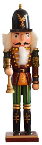 Falafoty Wooden Nutcracker Christmas Nutcracker Figure 30 cm Soldier Nutcracker Ornament Nutcracker Puppet Doll for Christmas Party