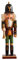 Falafoty Nussknacker aus Holz Weihnachts Nussknacker Figur 30 cm Soldat Nussknacker Ornament Nussknacker Marionette Puppe für Weihnachtsfeier