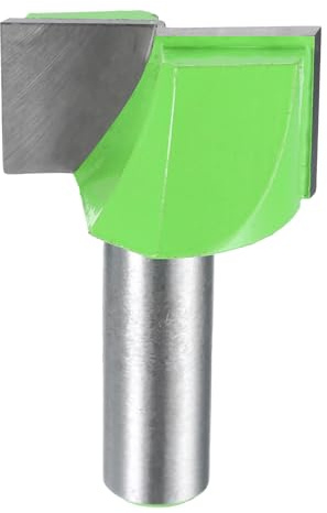 sourcing map Bottom Cleaning Router Bit 1/2 Shank Carbide Tipped Spoilboard Surfacing Planing CNC Mortising Bit for Slab Flattening Woodworking, 1-3/8 (35mm) Dia 25/32 (20mm) Depth