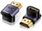 Fiche coudée HDMI, 2PCS fiches coudées HDMI 90 degrés et 270 degrés Avec 8K@60Hz / 4K@120Hz UHD2.1 ARC HDR10 et Dolby Vision pour PS5, TV Stick