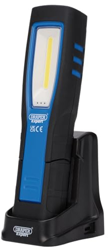 Draper Expert 31101 SMD LED USB Rechargeable Inspection Light with Charging Station, 5W, 600 Lumens, USB-C Cable Supplied
