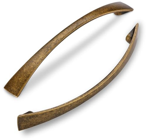 SYZOW 6 Stück Möbelgriffe Antik Messing,Vintage Schrankgriffe Möbelgriff 128mm Lochabstand Schubladen Griffe Vintage Möbelgriff