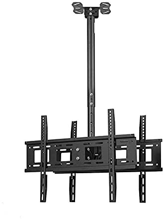 PMCIGQTH Soporte de TV, Soporte de TV Resistente, Soporte de Techo, Soporte Universal para Monitor, inclinación y Giro, también para LCD LED 4K Curvo, tensión de 40 a 70 Pulgadas, 400 x 400