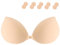 Stick on Bra Backless Invisible Sticky Bra Push up Strapless Women's Adhesive Bras Ladies Invisible Strapless Bras Large Breasts Push up Sticky Boob Covers for Backless Dresses, Wedding, Party