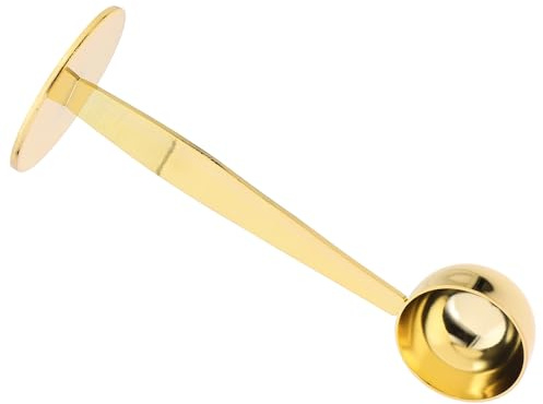 TOPBATHY Stainless Steel Coffee Measuring Spoon Pressed Base Multi-Purpose Scoop for Coffee Beans Loose Tea Sugar Easy to Clean