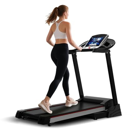 REPOWER Elektrisches Laufband,Klappbares Laufband für Zuhause bis 14 km/h,mit LED-Anzeige,APP und 360° Tablet Holder,kompakte Walking Pad für Zuhause und Büro