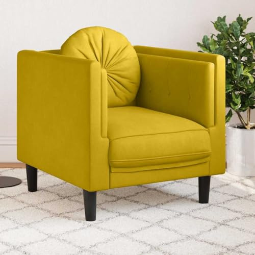 ROMHZKS Samt Sessel Polsterstuhl XXL mit dick gepolstertem Sitz und Rückenlehne, moderner Velours Stoff Sitzmöbel für Wohnzimmer, bequem für Entspannen Lesen Fernsehen, grau