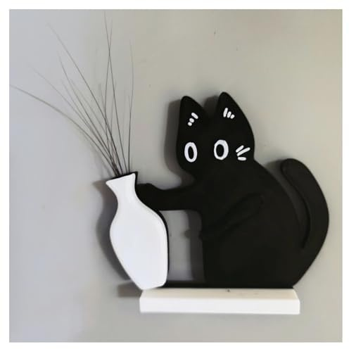 Cat Whisker Holder, Cat Whisker Collector Pot, Cat Whisker Vase Fridge Magnet, Cat Whisker Keepsake Magnet Acrylic Cat Whisker Jar, Pet Memorial Decor For Cat Long Or Short Whiskers