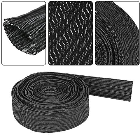 FILFEEL Manchon de Protection 7,5 M pour Tuyaux de Soudage et Hydrauliques - Cache-câble