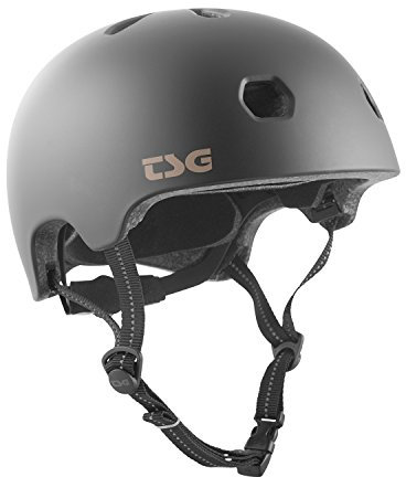 TSG Erwachsene Meta Solid Color Halbschalenhelm, Satin Black, L/XL