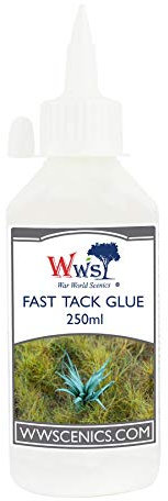 War World Scenics General Purpose Fast Tack Glue 250ml for Model Railway Diorama Wargame Terrain