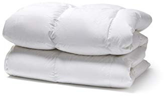 White Cloudz Daunendecke „Graz“ – 90% europäische Daunen | 140 × 220 cm – Frühjahr/Herbst | Atmungsaktiv & hypoallergen | Nomite | Downpass