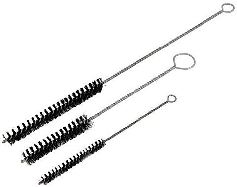 Neilsen CT4829 3pc Nylon Brush Set – 155mm, 200mm, 295mm – Ideal for Automotive Bores, Cylinders, Piping, Tubing & Small Cleaning Tasks