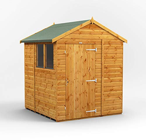 Power Sheds 6 x 6 wooden shed. 6x6 apex wooden garden shed.